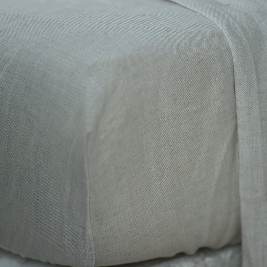 Bamboo Linen Duvet Cover - Smoke