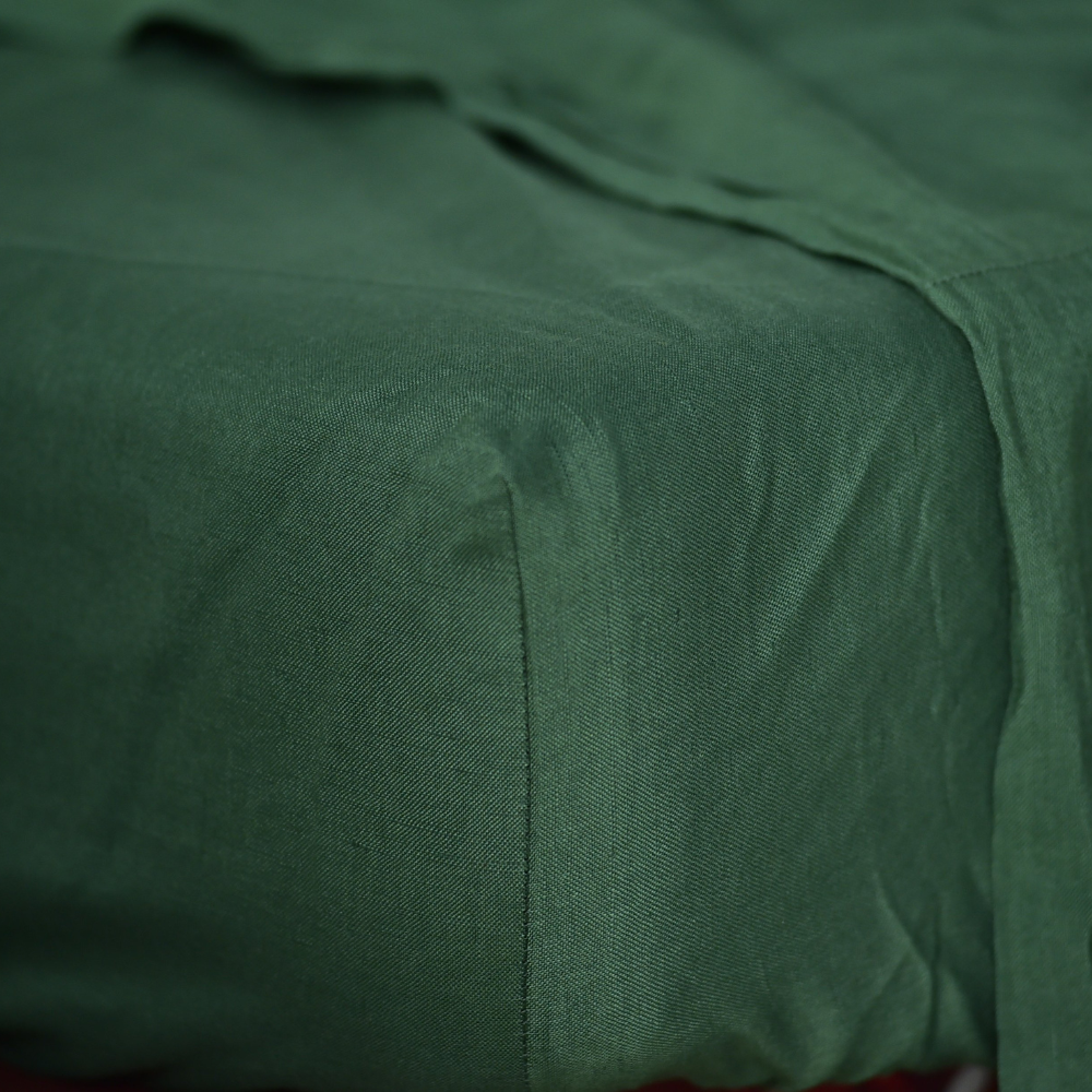 Bamboo Linen Duvet Cover - Pine