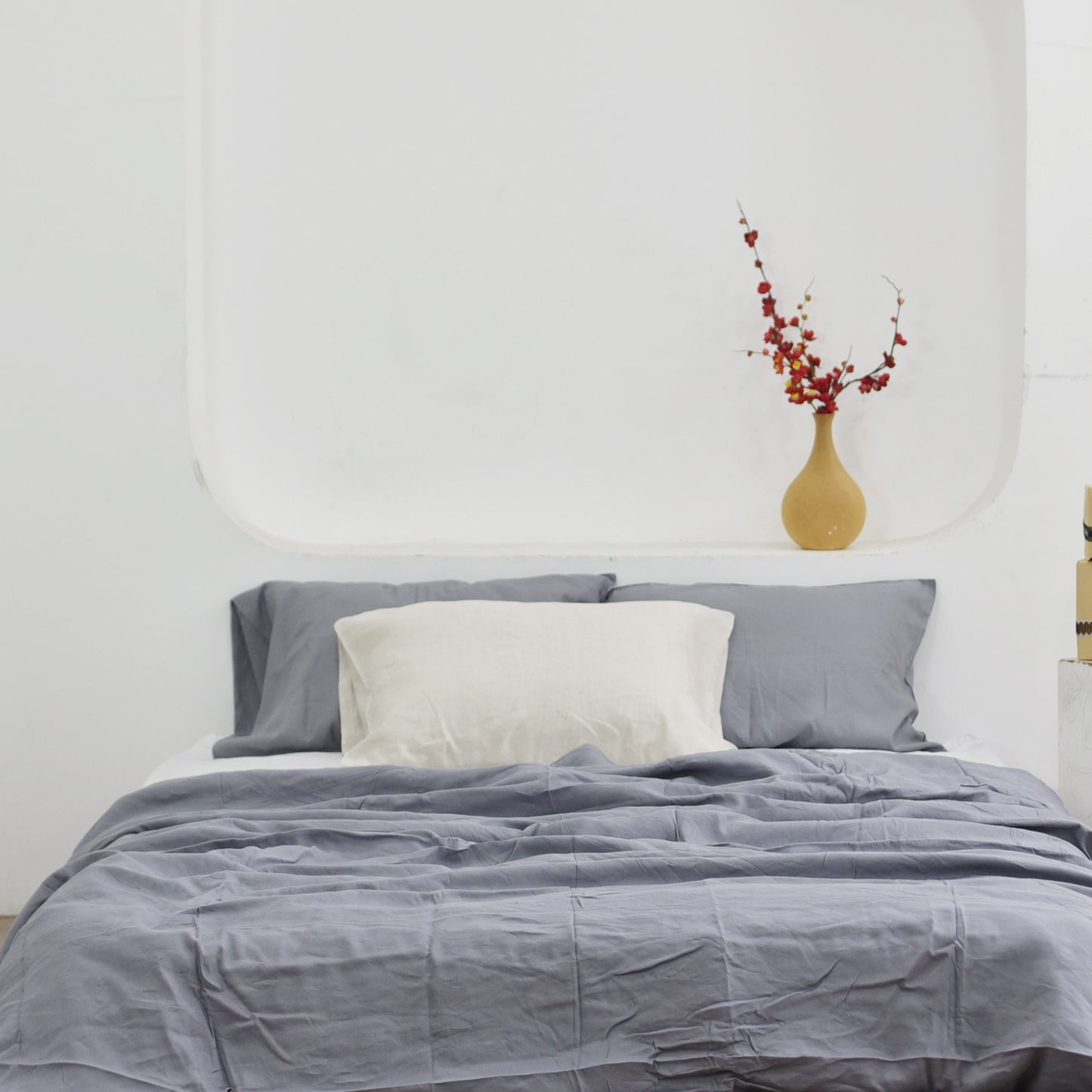 Denim Bamboo Linen Bedding Sets