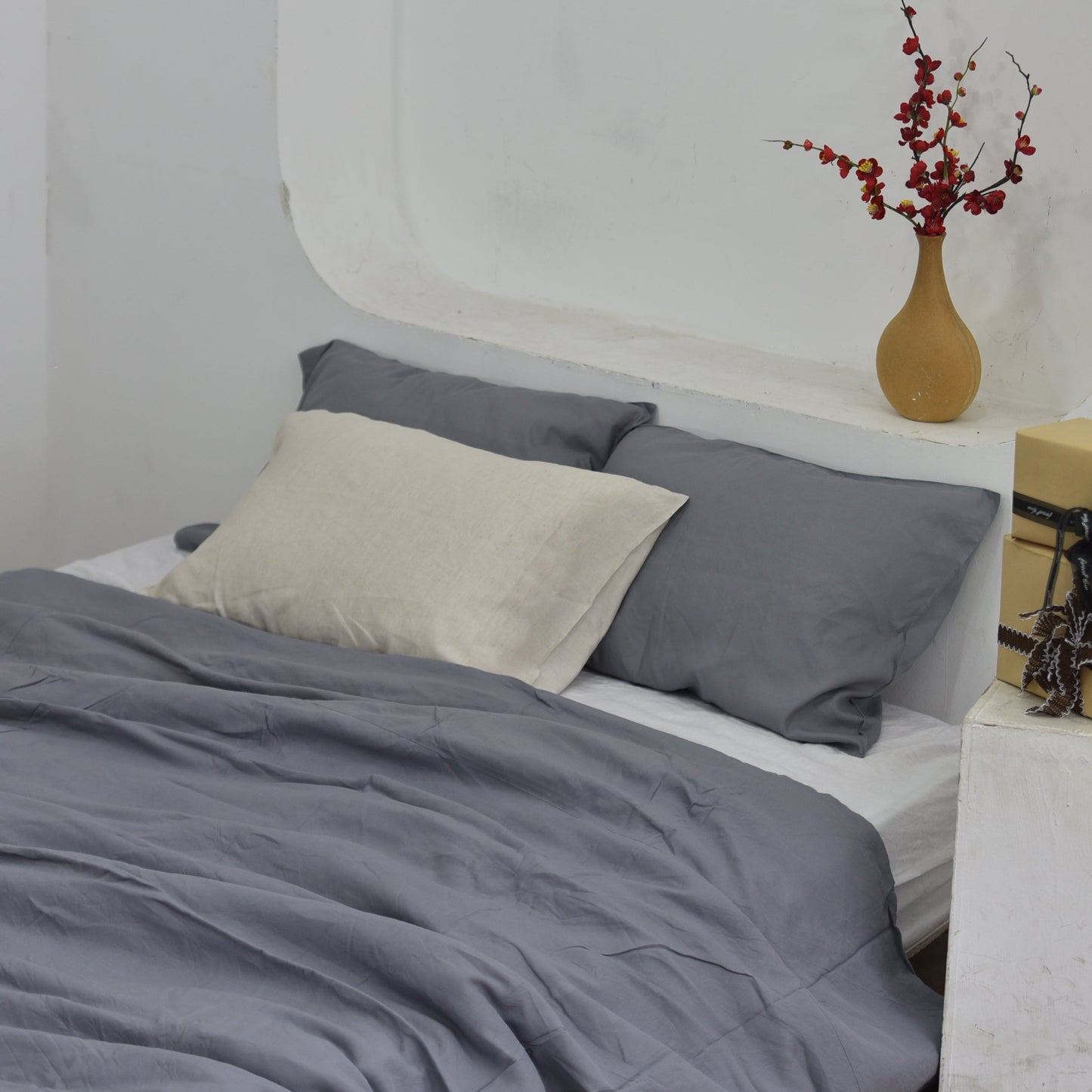 Denim Bamboo Linen Bedding Sets