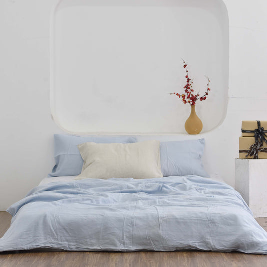 Pale Bamboo Linen Bedding Sets