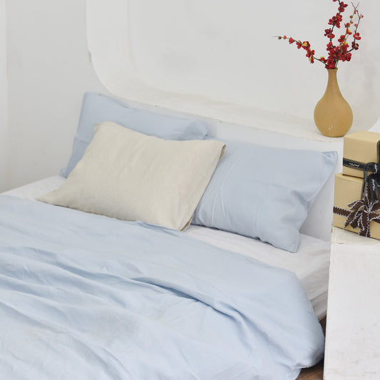 Pale Bamboo Linen Bedding Sets