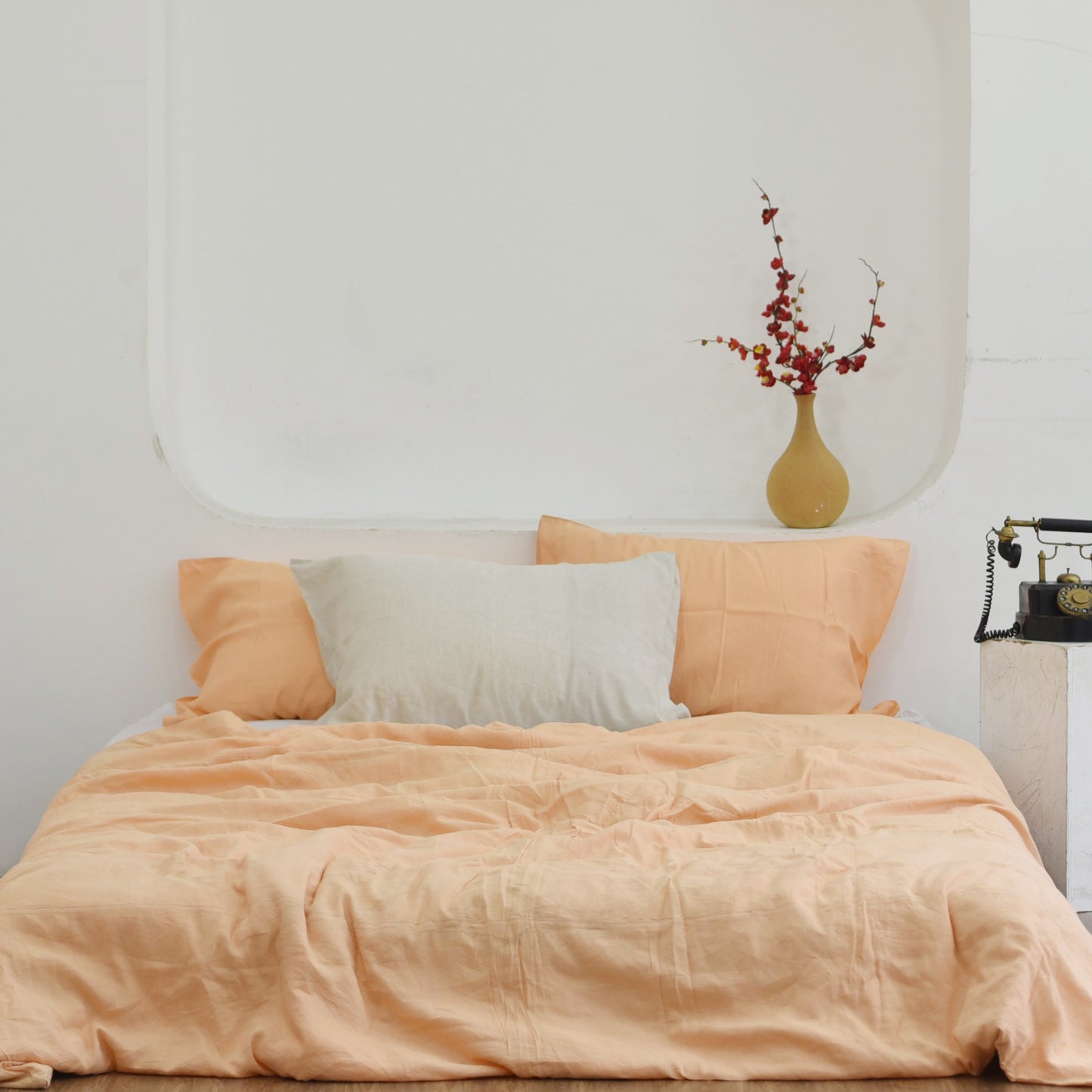 Cantaloupe Bamboo Linen Bedding Sets