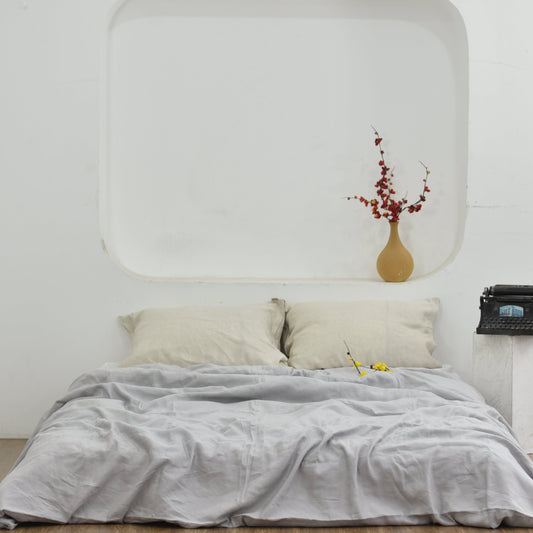 Smoke Bamboo Linen Sheet Sets - 48