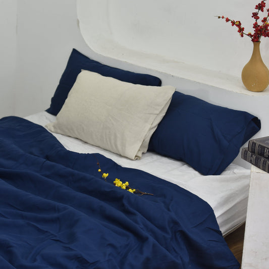 Berry Bamboo Linen Duvet Cover Sets
