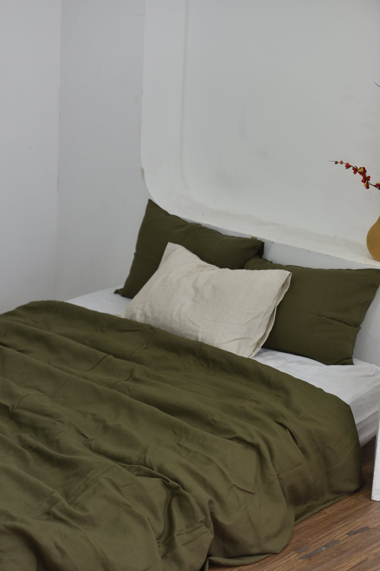 Bamboo Linen Duvet Cover - Juniper