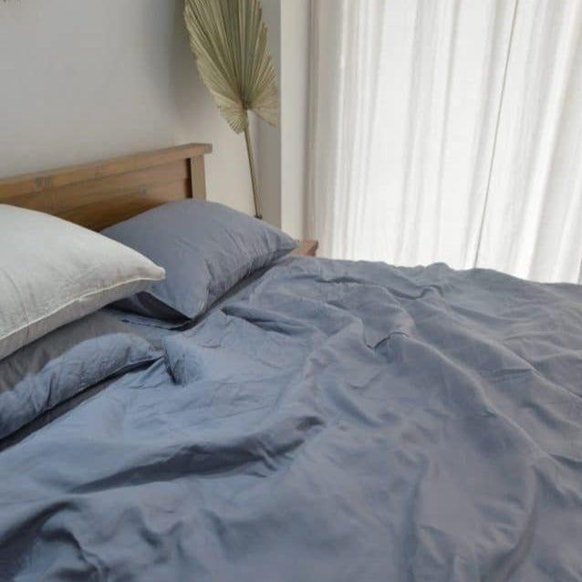 Denim Bamboo Linen Bedding Sets