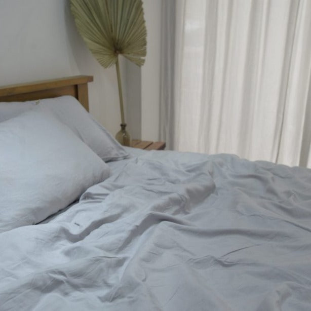 Smoke Bamboo Linen Sheet Sets - 48