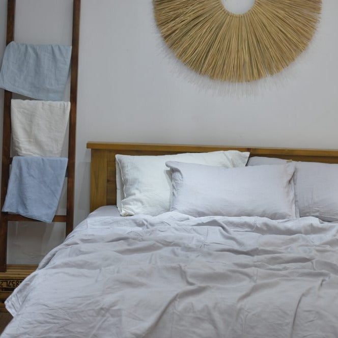 Smoke Bamboo Linen Sheet Sets - 48