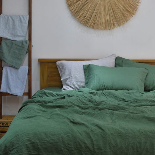 Pine Bamboo Linen Bedding Sets