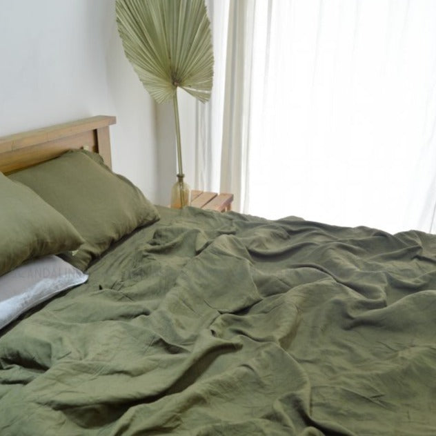 Seaweed Bamboo Linen Sheet Sets - 19