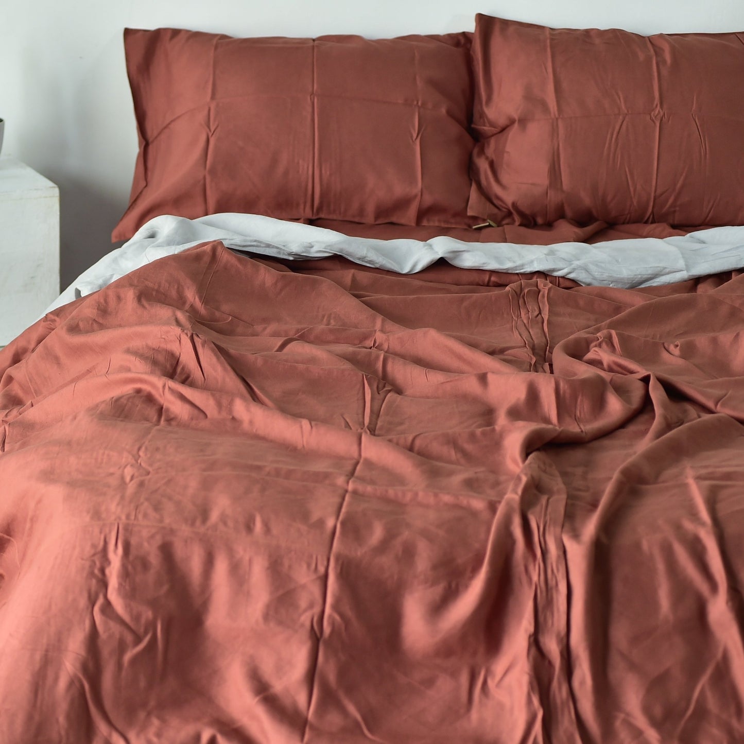Brick Bamboo Linen Bedding Sets