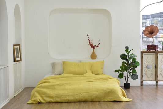 Bamboo Linen Duvet Cover - Pineapple