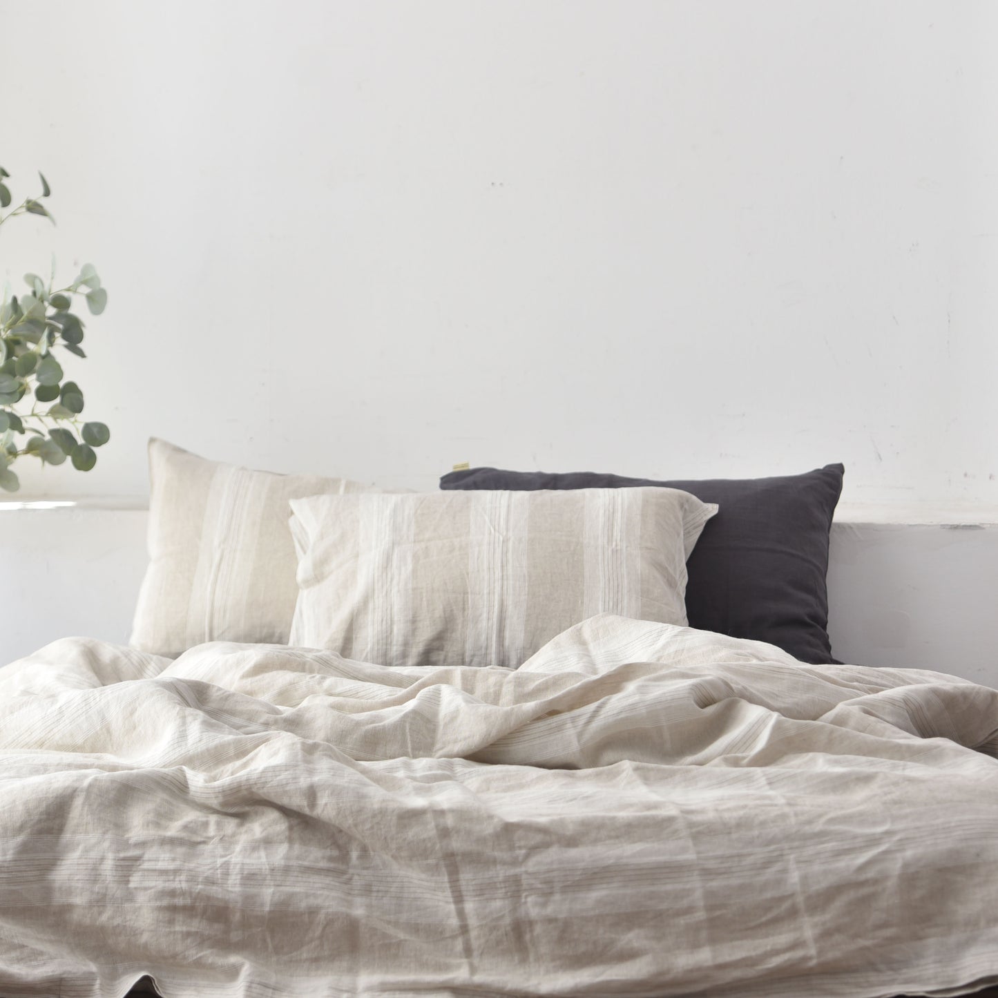 Big Striped French Linen Duvet Cover - Yarn Dyeing 61