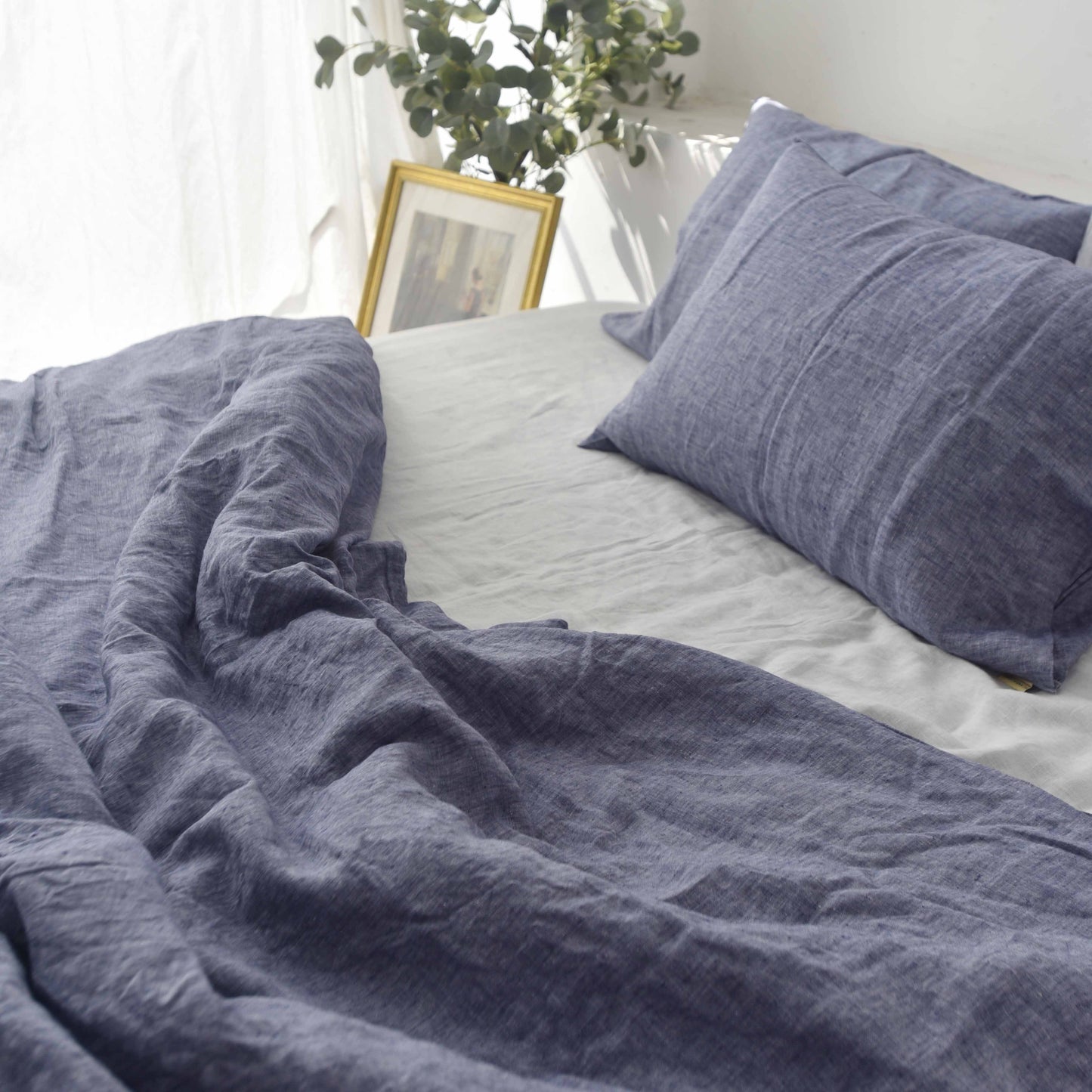 Jean French Linen Bedding Sets (4 pieces) - Yarn Dyeing