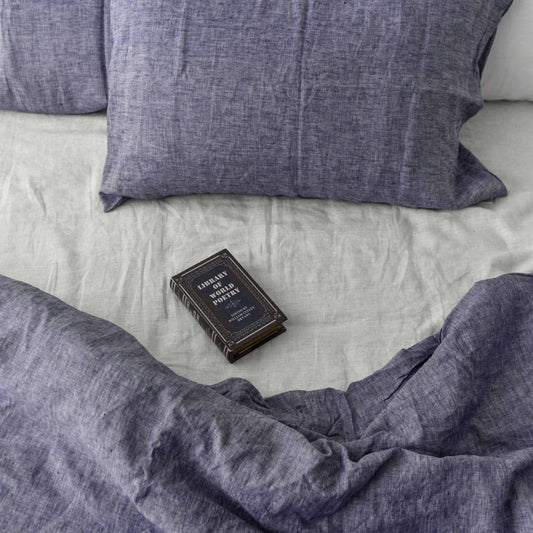 Jean French Linen Duvet Cover+2 Pillowcases Set - Yarn Dyeing 41