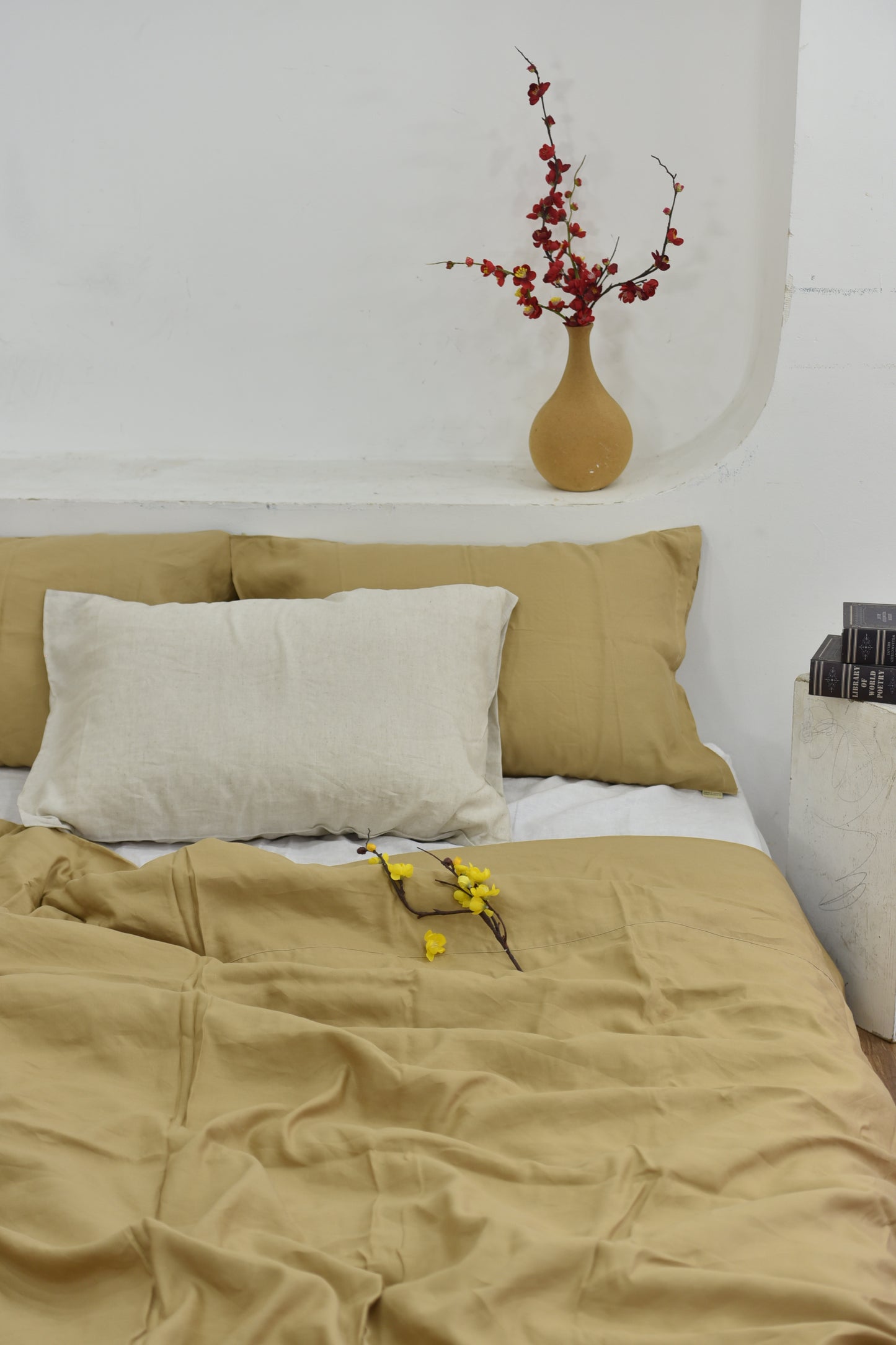 Bamboo Linen Duvet Cover - Sugar