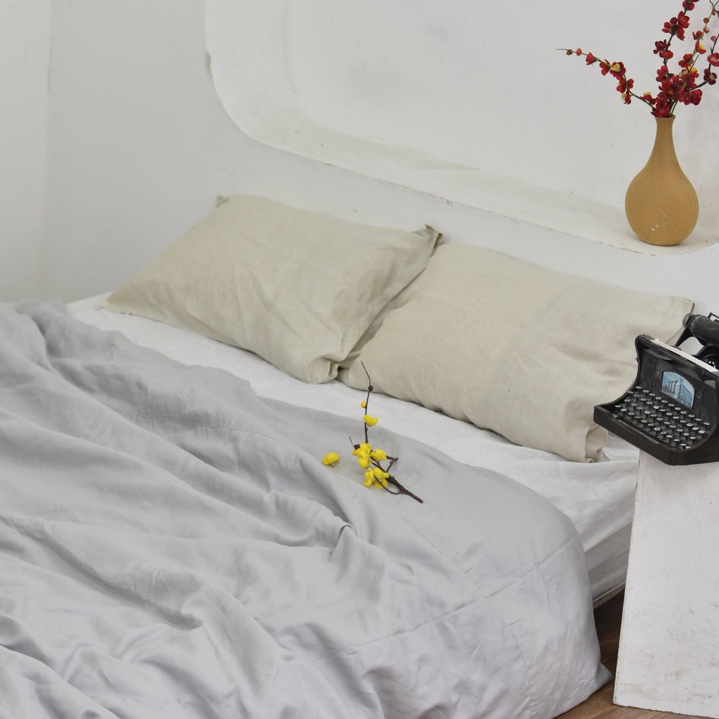 Bamboo Linen Duvet Cover - Trout