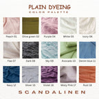 Red Striped French Linen Duvet Cover - Yarn Dyeing 52