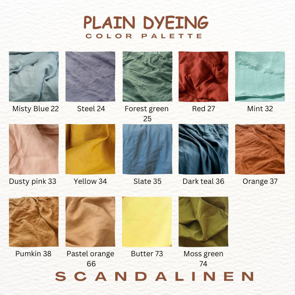 Peach French Linen Duvet Cover - Peach 01