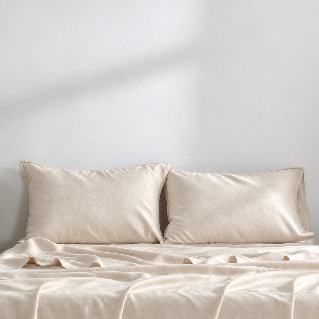 Light Grey Bamboo Linen Pillowcases