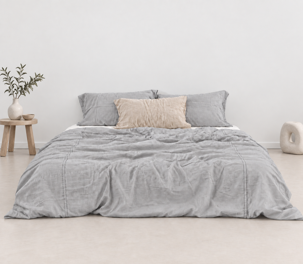 Trout Bamboo Linen Duvet Cover | 45% Linen 55% Bamboo Rayon
