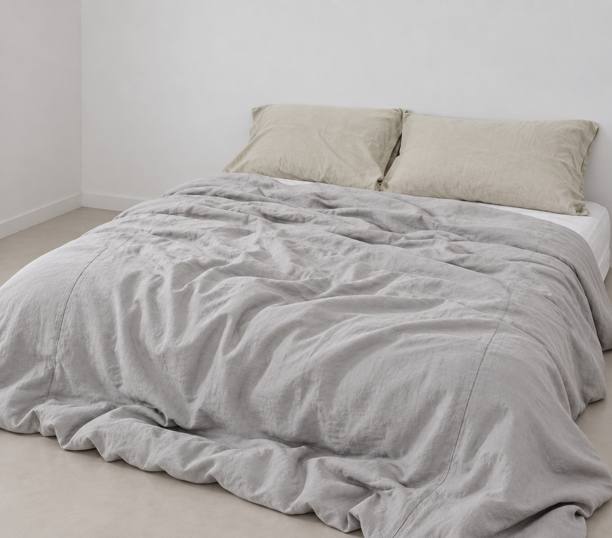 Trout Bamboo Linen Duvet Cover | 45% Linen 55% Bamboo Rayon