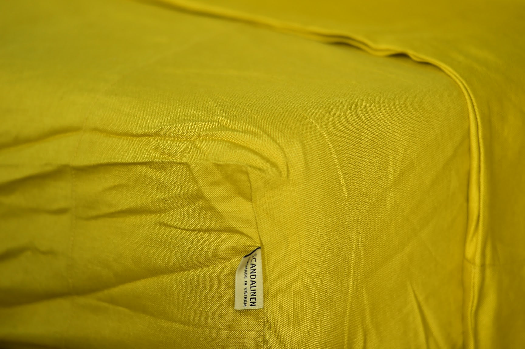 Lemon Bamboo Linen Duvet Cover Set – 4-Piece | 45% Linen 55% Bamboo Rayon