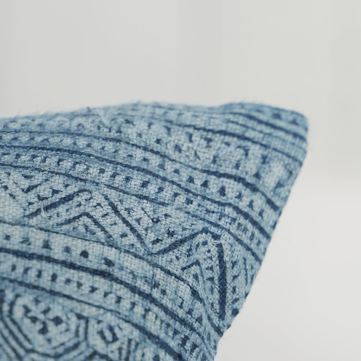 Hmong Patchwork Batik Sofa Pillow Cover - Hand-Drawn Beeswax on Brocade Mosaic - One-of-a-Kind Hill Tribe Artisan Cushion