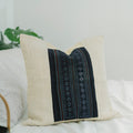 Hmong Star Embroidered Pillow Cover - Hand-Stitched Brocade Cushion - One-of-a-Kind Hill Tribe Artisan Home Decor