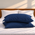 Indigo Bamboo Linen Pillowcases