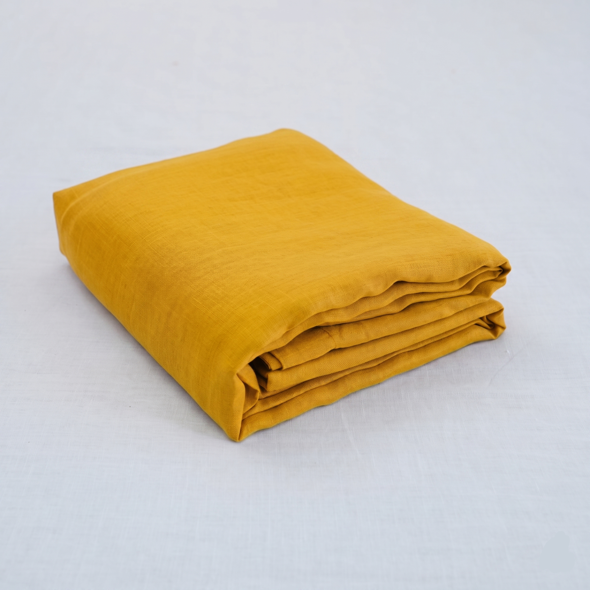 Yellow French Linen Top Sheet | 100% Linen Flat Sheet