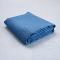 Navy French Linen Top Sheet | 100% Linen Flat Sheet