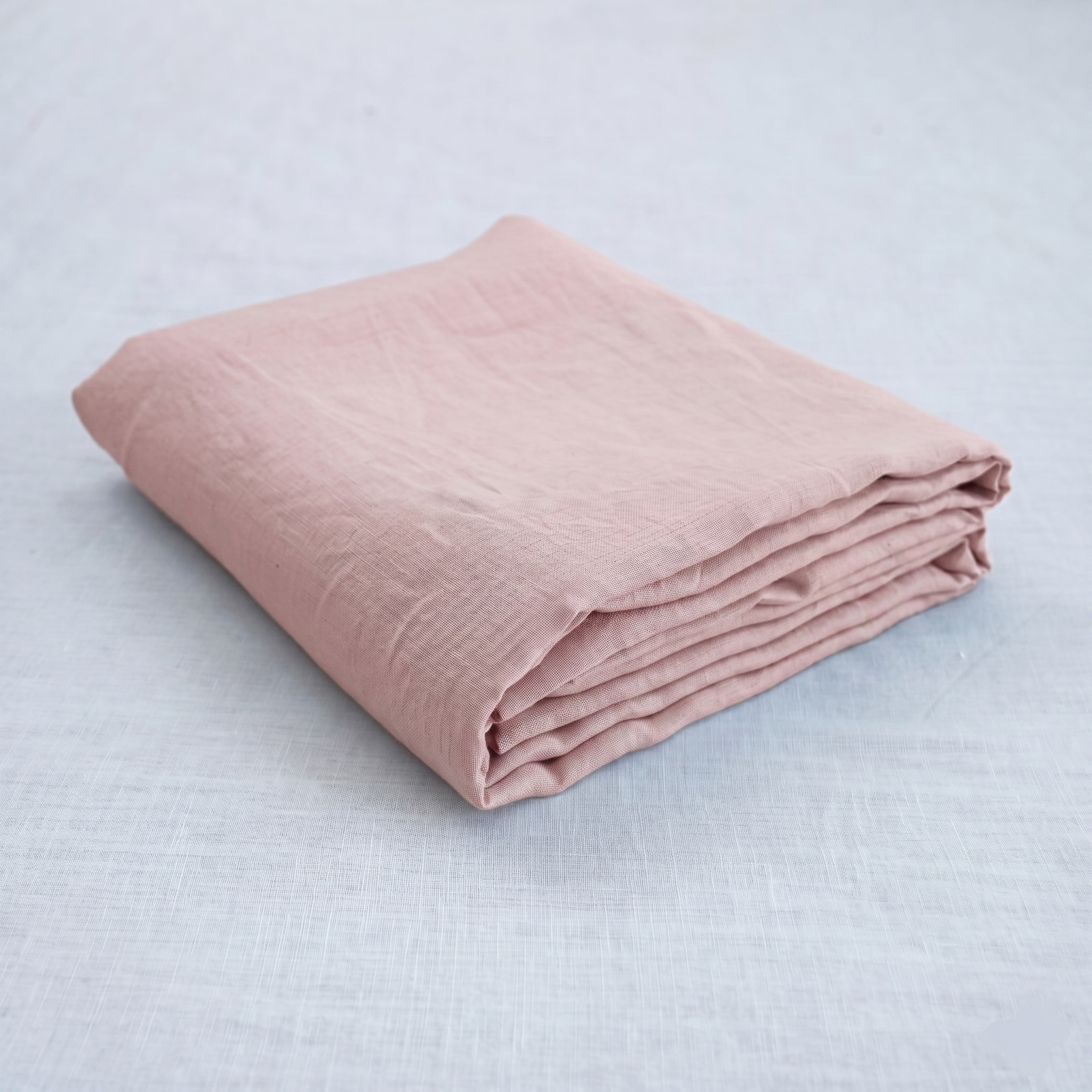 Dust Pink French Linen Top Sheet | 100% Linen Flat Sheet