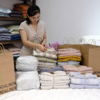 Red Striped French Linen Duvet Cover - Yarn Dyeing 52