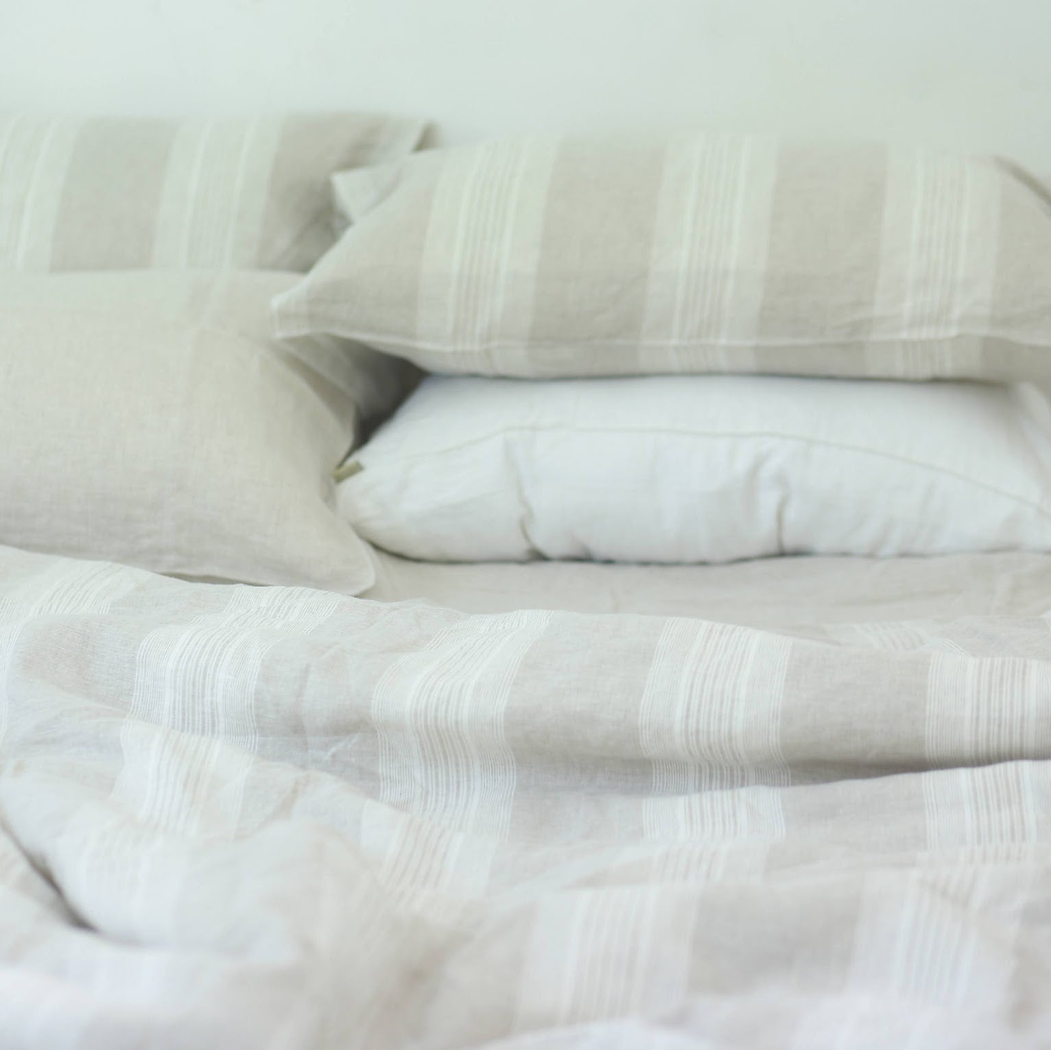 Big Striped French Linen Duvet Cover - Yarn Dyeing 61