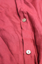 Wine Red Linen Bedding Sets 4 pieces