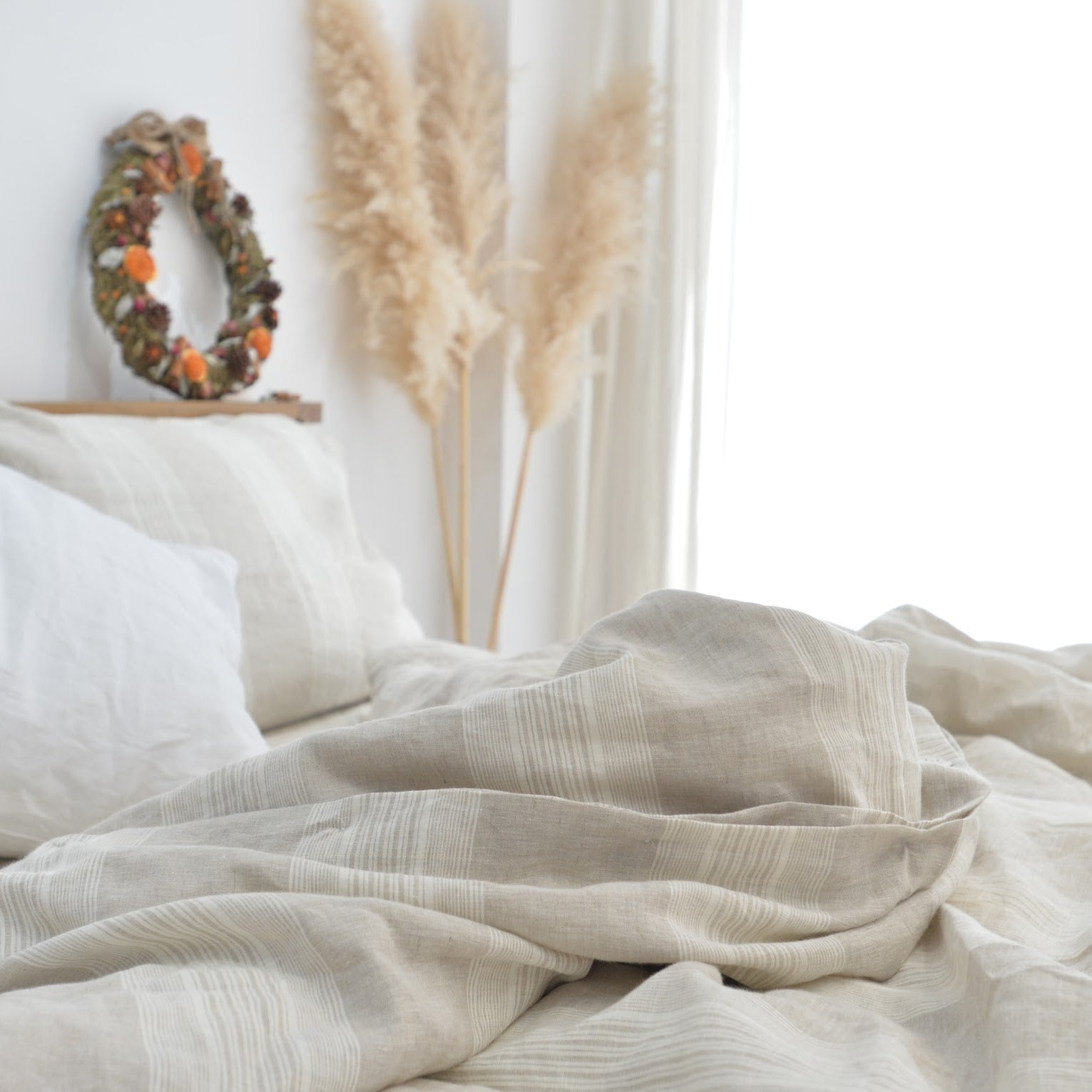 Big Striped French Linen Duvet Cover - Yarn Dyeing 61