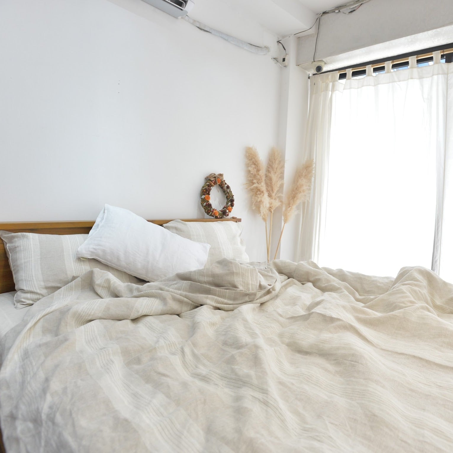 Big Striped French Linen Duvet Cover - Yarn Dyeing 61