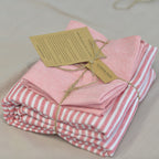 Red Striped French Linen Duvet Cover - Yarn Dyeing 52