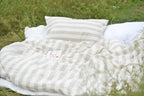 Flax Striped French Linen Duvet Cover - Yarn Dyeing 57