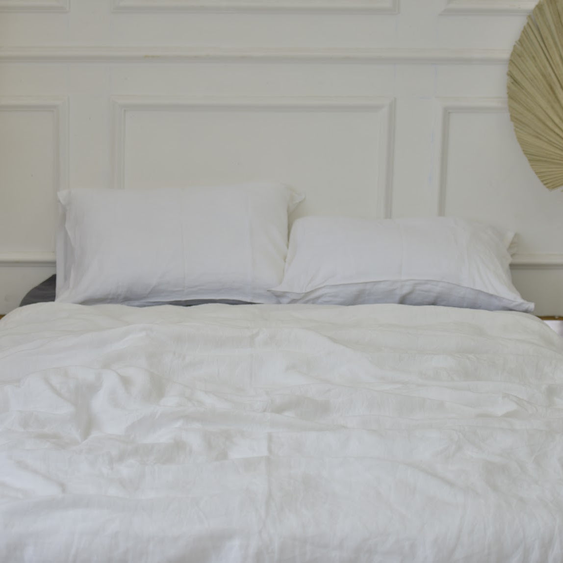 White French Linen Duvet Cover | Plain Dyed