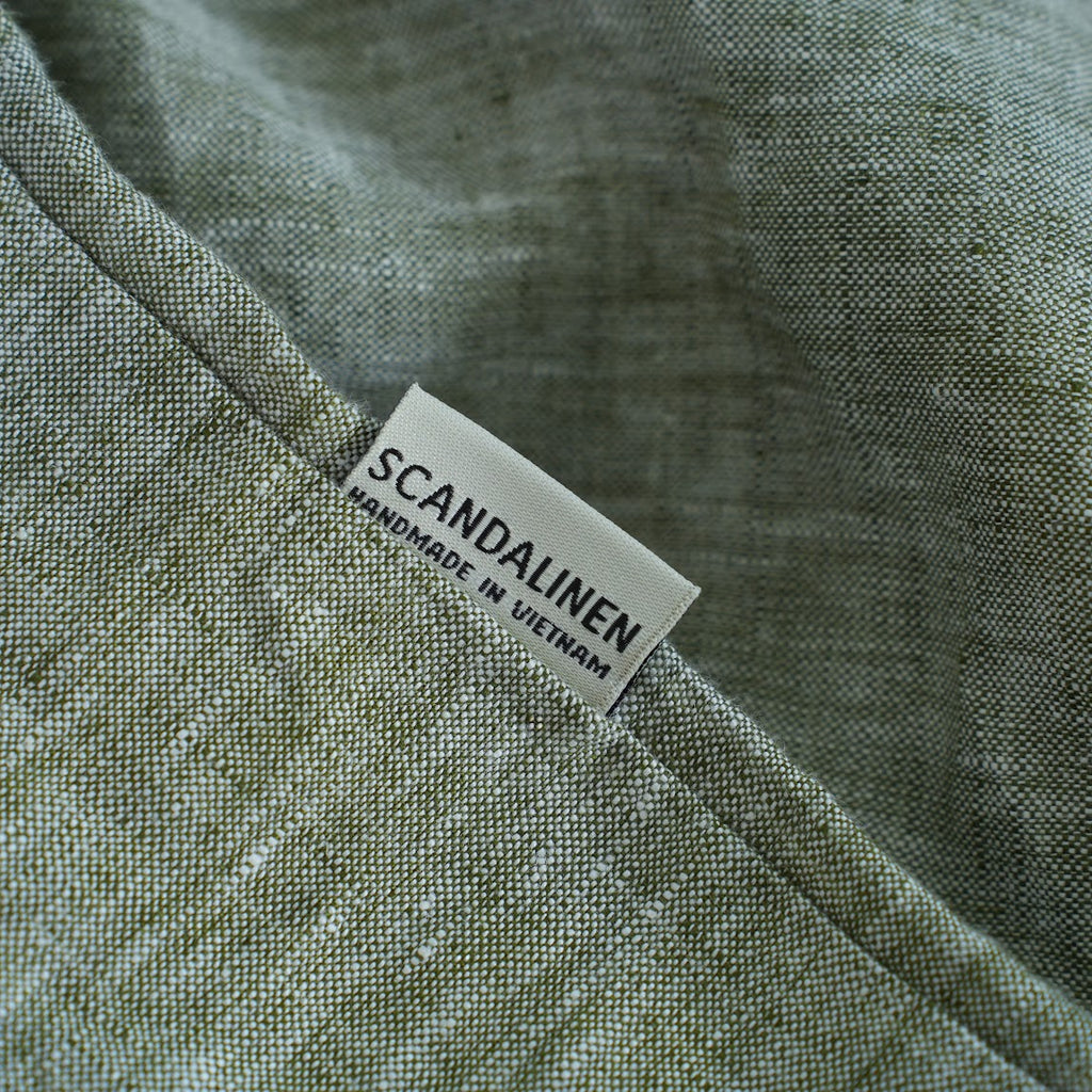 Asparagus French Linen Duvet Cover - Asparagus 45