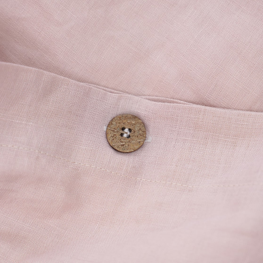 Misty Pink French Linen Fitted Sheet Set - Deep Pocket with 2 Pillowcases