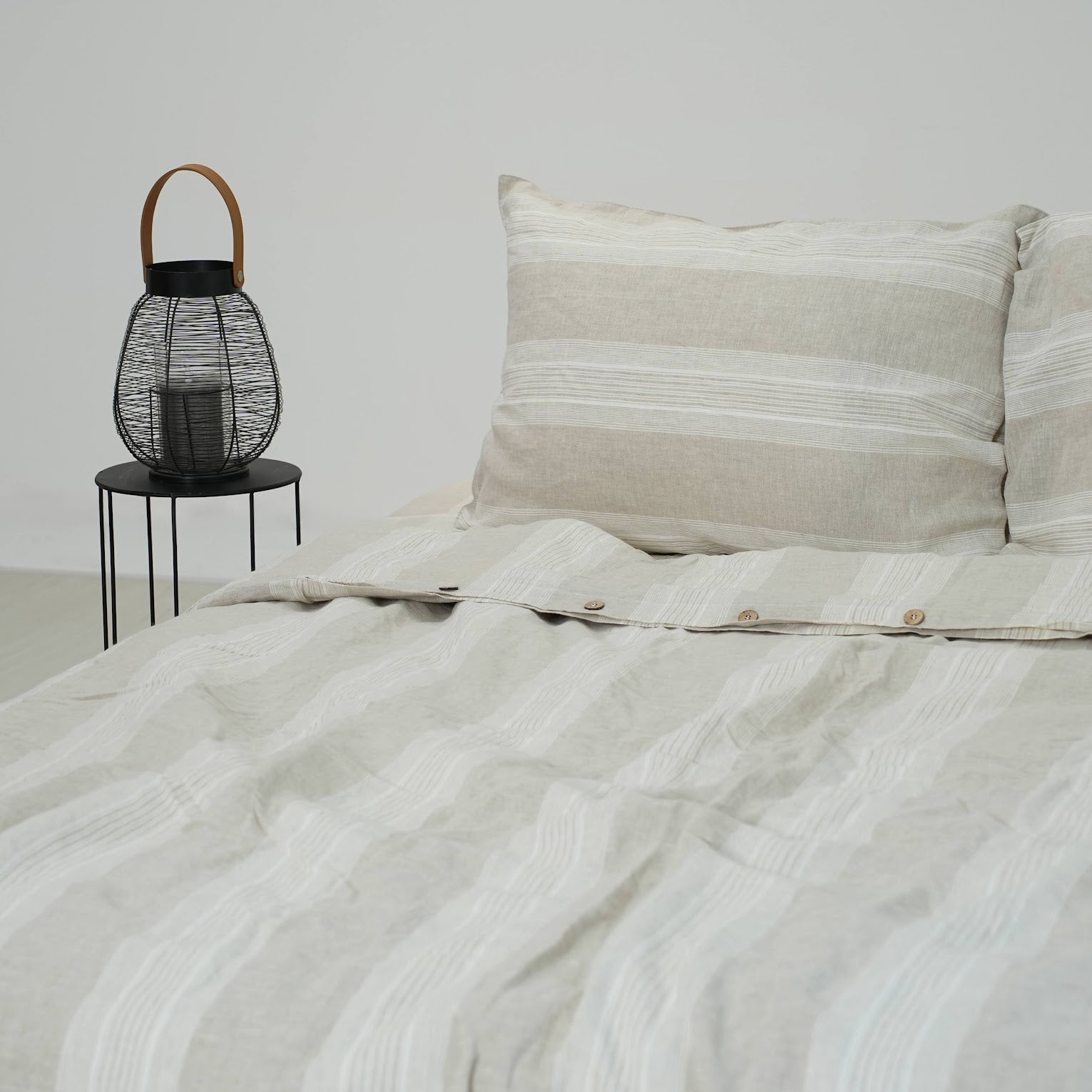 Big Striped French Linen Duvet Cover - Yarn Dyeing 61