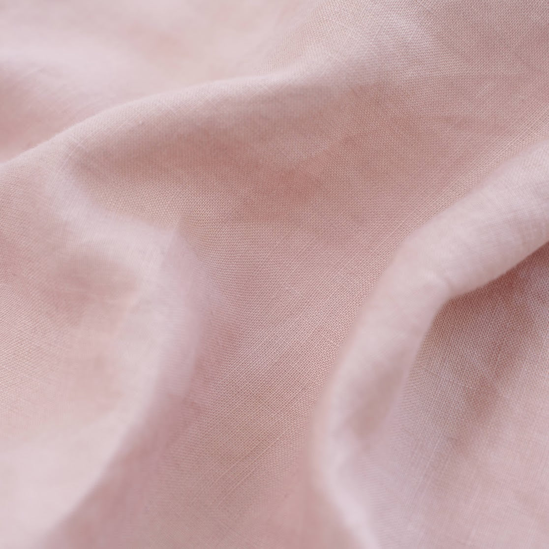 Misty Pink French Linen Fitted Sheet Set - Deep Pocket with 2 Pillowcases