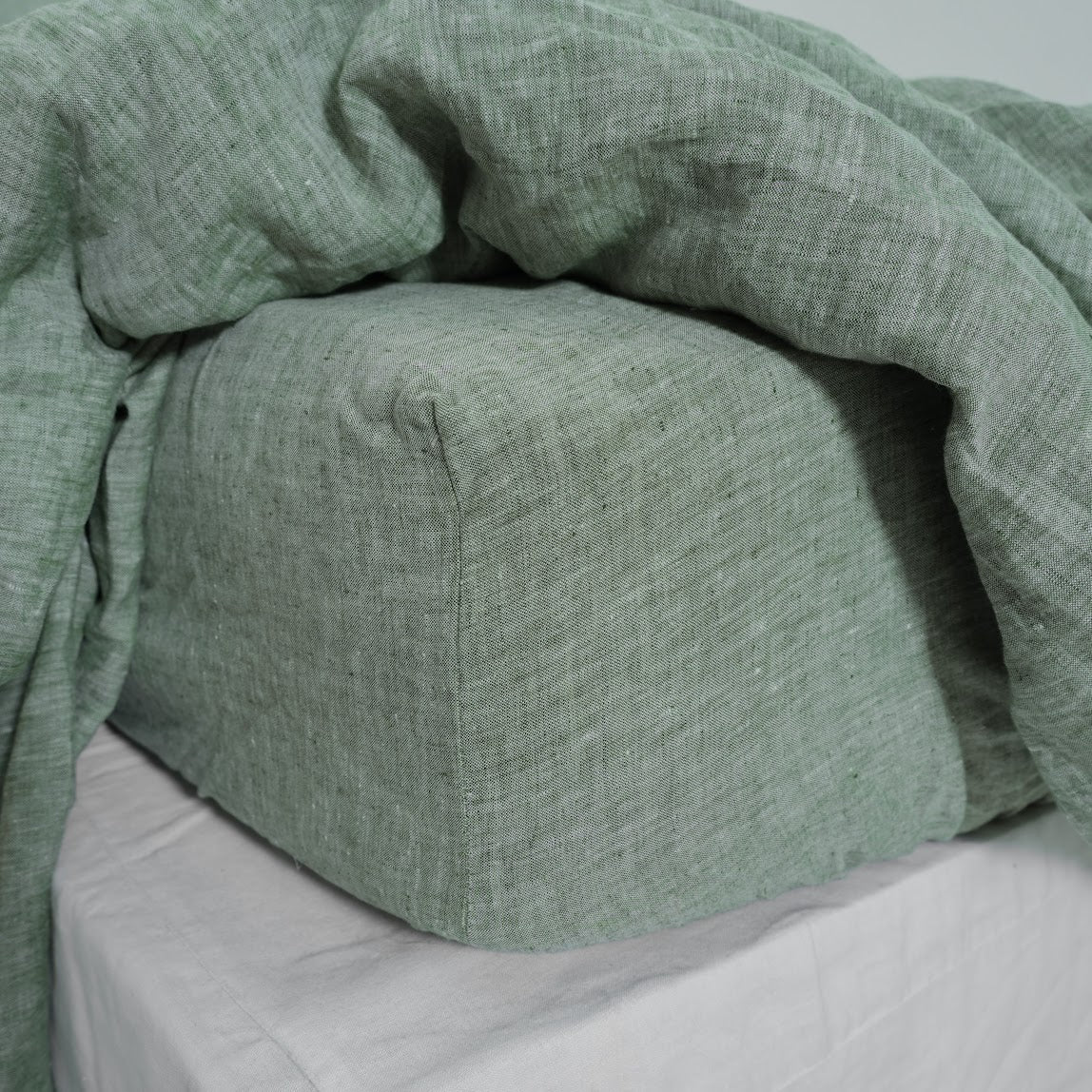 Asparagus French Linen Duvet Cover - Asparagus 45