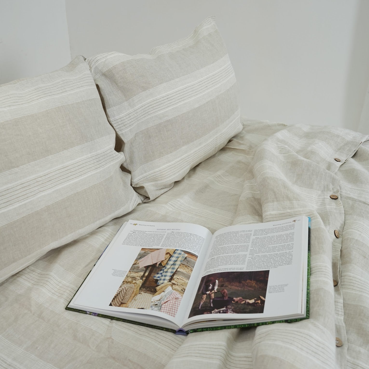 Big Striped French Linen Duvet Cover - Yarn Dyeing 61