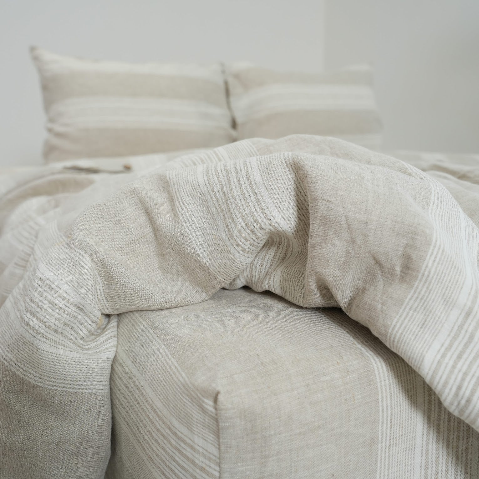 Big Striped French Linen Duvet Cover - Yarn Dyeing 61