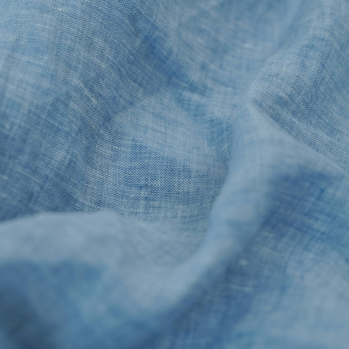 Light Blue French Linen Top Sheet | 100% Linen Flat Sheet